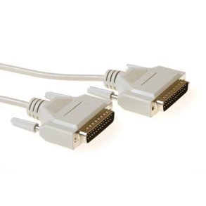 Serial printer cable 25 pin D-sub male - 25 pin D-sub male  1,80 m