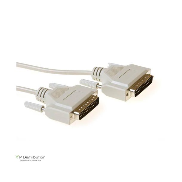 Serial printer cable 25 pin D-sub male - 25 pin D-sub male  1,80 m