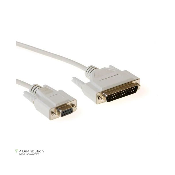 ACT Serial printer cable 9 pin D-sub female - 25 pin D-sub male  3 m