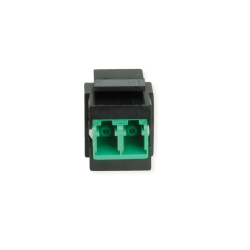 ROLINE Keystone Adapter W/LC DUPLEX, Black+Green