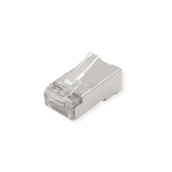 ROLINE Cat.6A Modular Plug, Shielded, +Insert, 10 pcs.