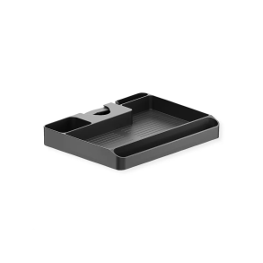 VALUE Pole Mounted Storage Shelf, Black