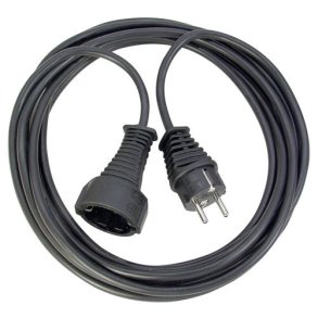 Brennenstuhl 230V extension cable mains connector CEE7/7 male - mains connector CEE7/7 female. black  3 .00 m