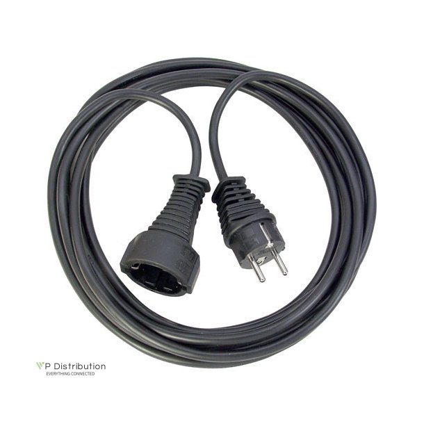 Brennenstuhl 230V extension cable mains connector CEE7/7 male - mains connector CEE7/7 female. black  3 .00 m