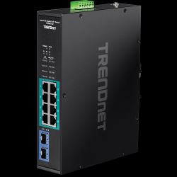 Trendnet 10-port Industrial Gigabit PoE+ DIN-Rail Switch -20  65C (-4  149F)