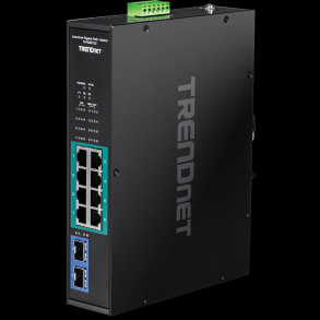 Trendnet 10-port Industrial Gigabit PoE+ DIN-Rail Switch -20  65C (-4  149F)