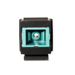 ROLINE Keystone Adapter W/SC SIMPLEX, Black+AQUA