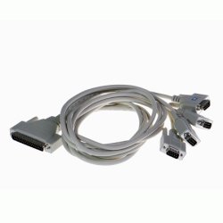 Brainboxes Quad Cable 37 Way D to 4x9 Pin