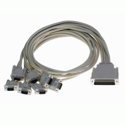 Brainboxes Lynx Cable 78 Way D to 8x9 Pin
