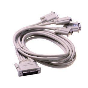 Brainboxes Quad Cable 44 Way D to 4x9 Pin