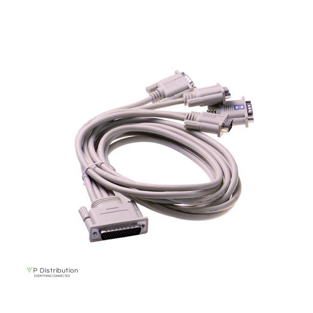 Brainboxes Quad Cable 44 Way D to 4x9 Pin