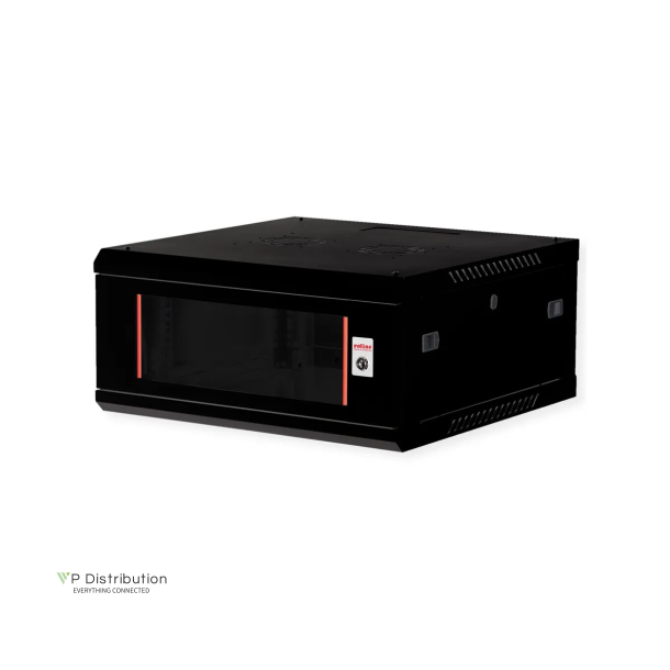 ROLINE 19" Wall Cabinet Basic Plus 4 U 600x600 BxT black