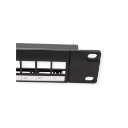 VALUE 19" 1U 24x Port Blank Patch Panel, 3-Piece Type