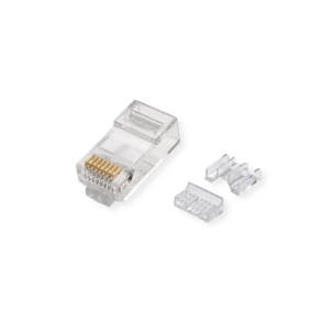 ROLINE Cat.6A Modular Plug, Unshielded, +Insert, 10 pcs.