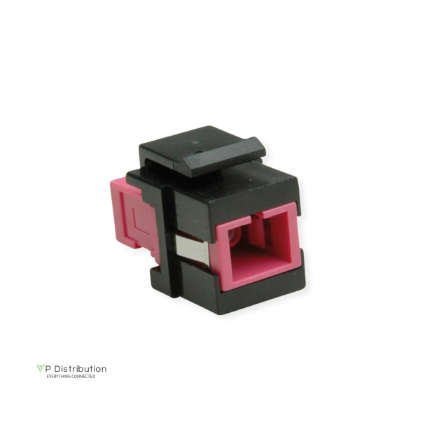 ROLINE Keystone Adapter W/SC SIMPLEX, Black+ERIKA Violet