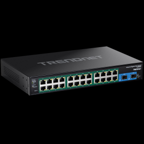 Trendnet 26-Port Hardened Industrial Gigabit PoE+ Rackmount Switch