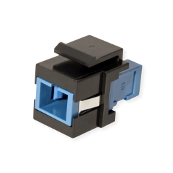 ROLINE Keystone Adapter W/SC SIMPLEX, Black+BLUE