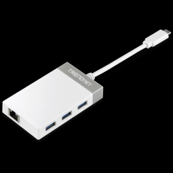 Trendnet USB-C to Gigabit Ethernet Adapter + USB Hub