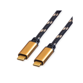 ROLINE GOLD USB4 Gen3x2 Cable, 40Gbit/s, C-C, M/M, 100W, 1m