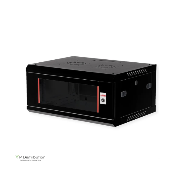 ROLINE 19" Wall Cabinet Basic Plus 4 U 600x450 BxT black
