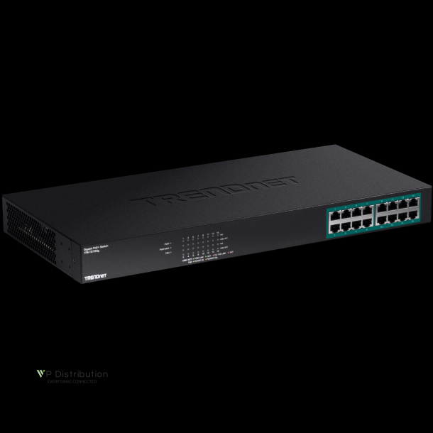 Trendnet 16-port GREENnet Gigabit PoE+ Switch (250W)