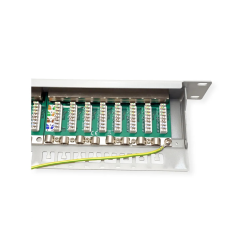 VALUE 19" Patchpanel, Cat6A/Cl.EA, 24 Ports, STP, grey