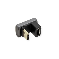 ROLINE USB4 40G Type C M/F 360 ANGLE Adapter, Silver Grey ALU.