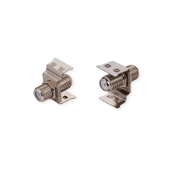 ROLINE RCA Keystone Coupler, , Metal, Nickel plate