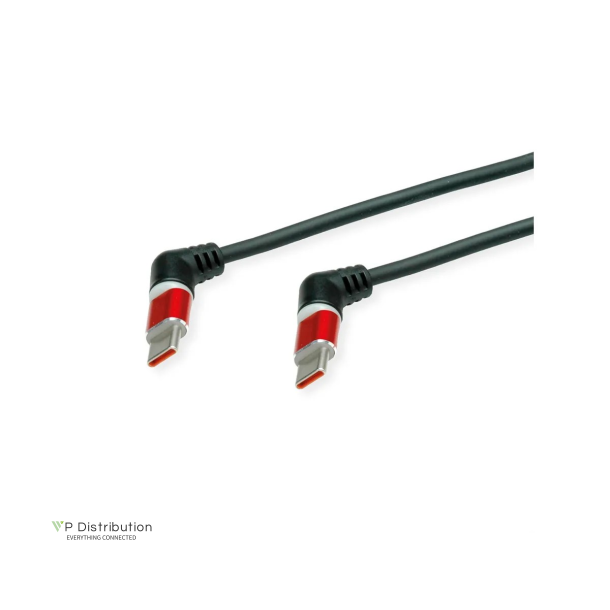 ROLINE USB2.0 360� Rotation Cable, C-C, M/M, 60W, 2m