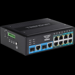 Trendnet 10-Port Industrial Gigabit PoE++ DIN-Rail Switch