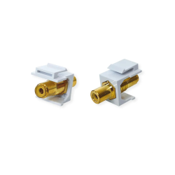 VALUE RCA Keystone Coupler, Plastic, yellow