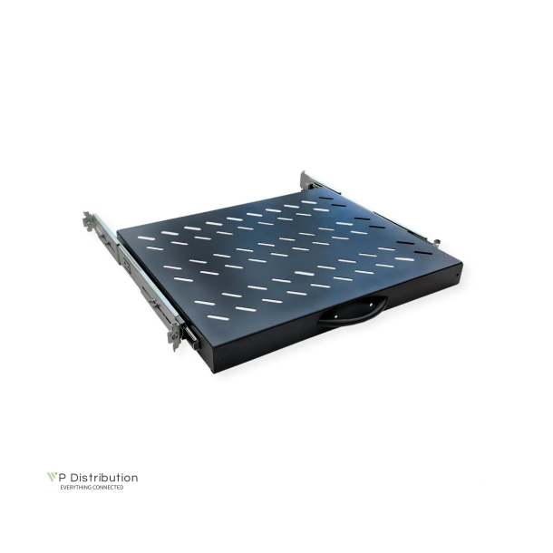 VALUE 19" 1U Ext. Sliding Shelves for Cabinets, D<= 1000mm