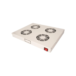 ROLINE 19" Fan unit with 4 fans ON/OFF  grey