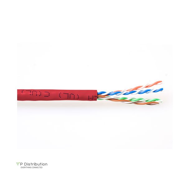 ACT CAT6 U/UTP stranded patch red 305 m