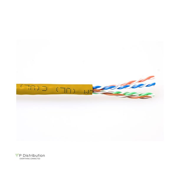 ACT CAT6 U/UTP stranded patch yellow 305 m