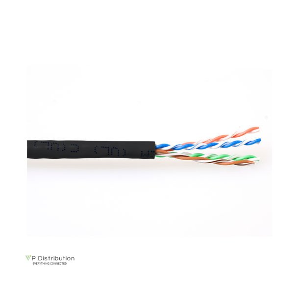 ACT CAT6 U/UTP stranded patch black 305 m