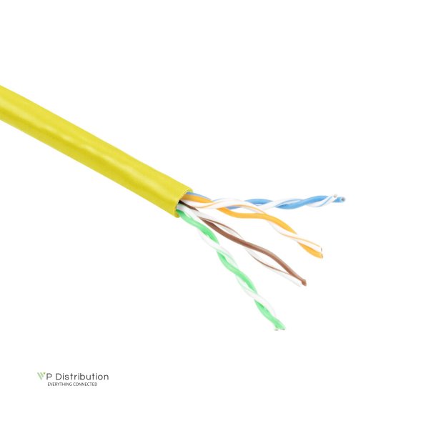 ACT CAT6 U/UTP stranded patch yellow 100 m