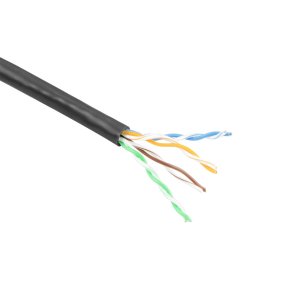 ACT CAT6 U/UTP stranded patch black 100 m