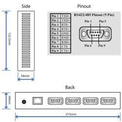 Brainboxes Ethernet 4 Port RS422/485