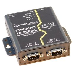 Brainboxes Ethernet 2 Port RS422/485 Power Over Ethernet (PoE)