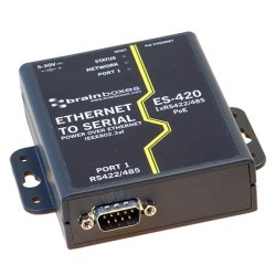 Brainboxes Ethernet 1 Port RS422/485 Power Over Ethernet (PoE)