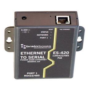 Brainboxes Ethernet 1 Port RS422/485 Power Over Ethernet (PoE)