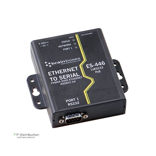 Brainboxes Ethernet 1 Port RS232 Power Over Ethernet (PoE)