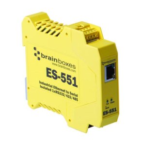 Brainboxes Industrial Ethernet Isolated 1xRS232/422/485