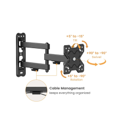 VALUE Basic TV Wall Mount, 3 J., <20kg, VESA100x100, < 81,3cm