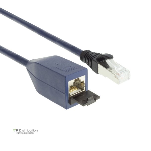 ACT Blue 1 meter LSZH SFTP CAT6A MPTL extension cable snagless with RJ45 connectors