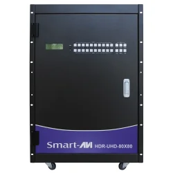 SmartAVI HDMI, 80-Port, 80x80 Matrix Switch with RS-232, IR and TCP/IP Control. Includes: [HDR-UHD-80X80-S, CCPWR06]