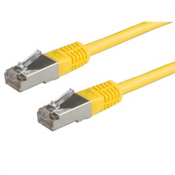 ROLINE FTP Patch Cord Cat.5e (Class D), yellow, 1 m