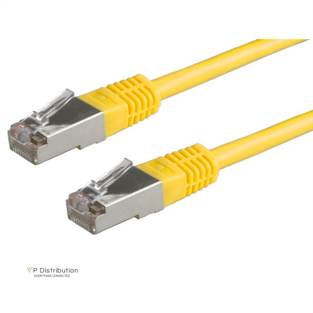 ROLINE S/FTP Patch Cord Cat.5e (Class D), yellow, 1 m