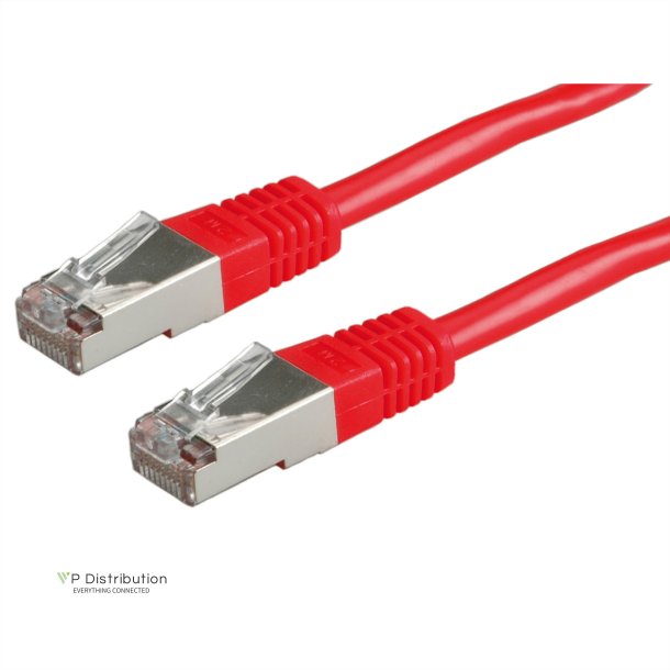 ROLINE FTP Patch Cord Cat.5e (Class D), red, 1 m